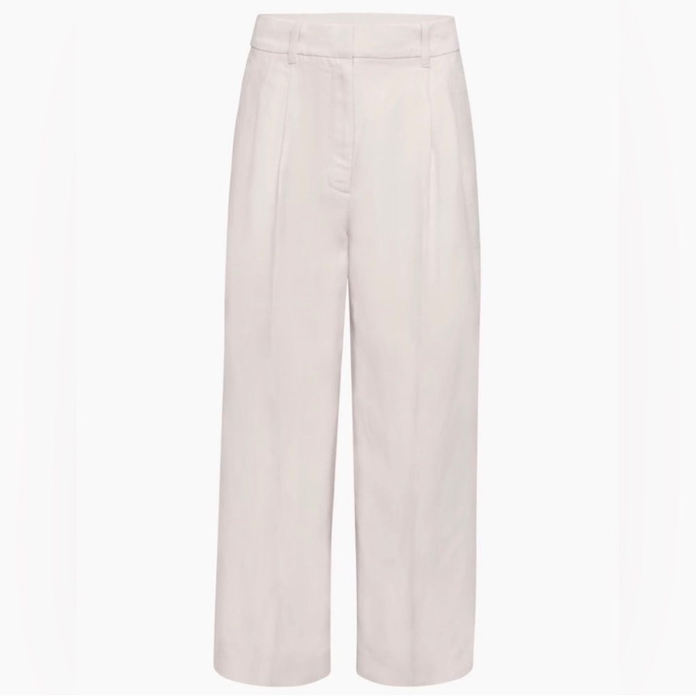 Aritzia - Wilfred Cropped Linen Effortless Pants